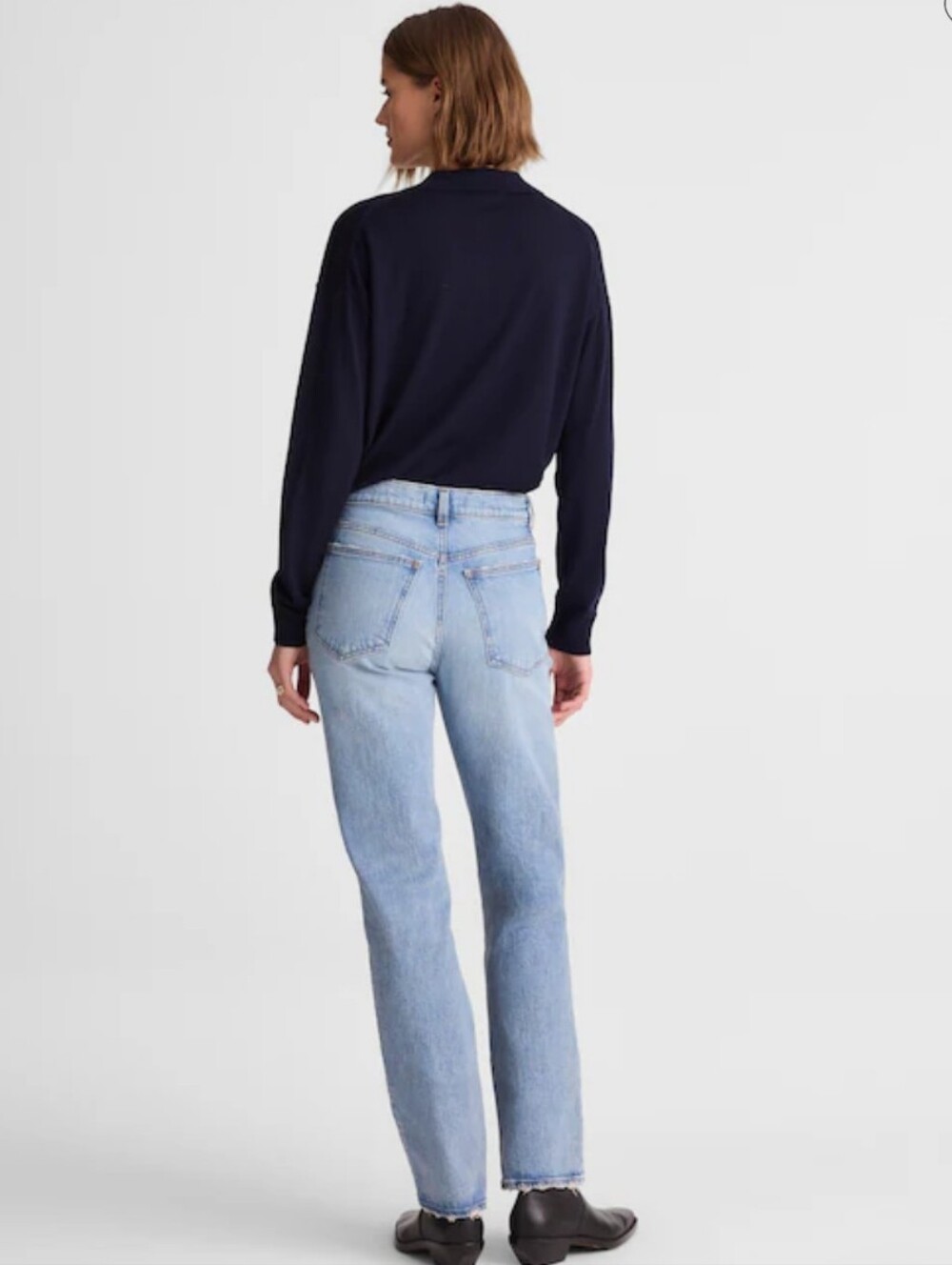 Madewell The Petite Longline Straight Jean NY543 NWT Size 28 petite - Picture 3 of 10